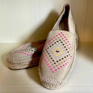 🩷 NWOT Jack Rogers Luna Suede Espadrille Flat